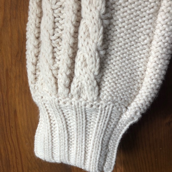 A cream off the shoulder sweater from Forever 21 - Picture 2 of 2